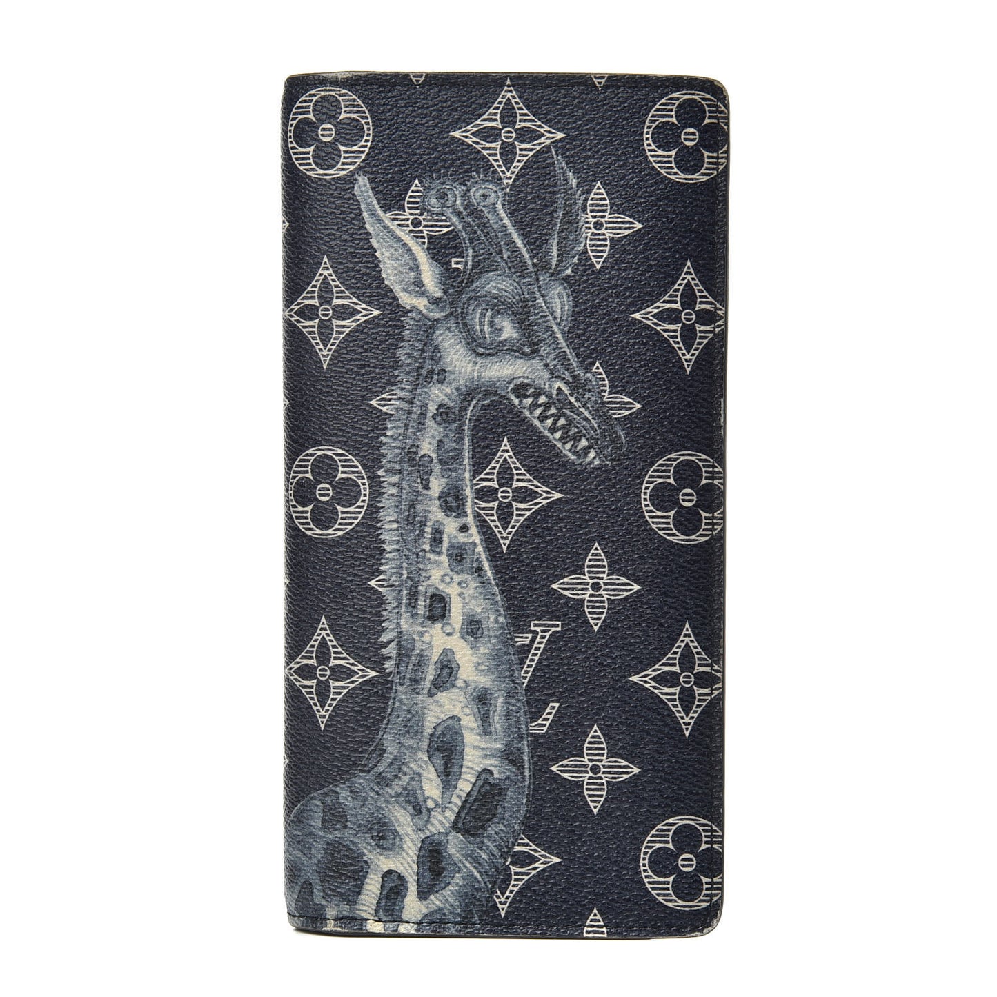 Savane Monogram Chapman Giraffe Brazza Wallet Encre