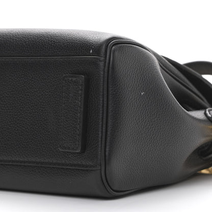 Versace Grained Calfskin Small La Medusa Top Handle Bag Black 10 of 11