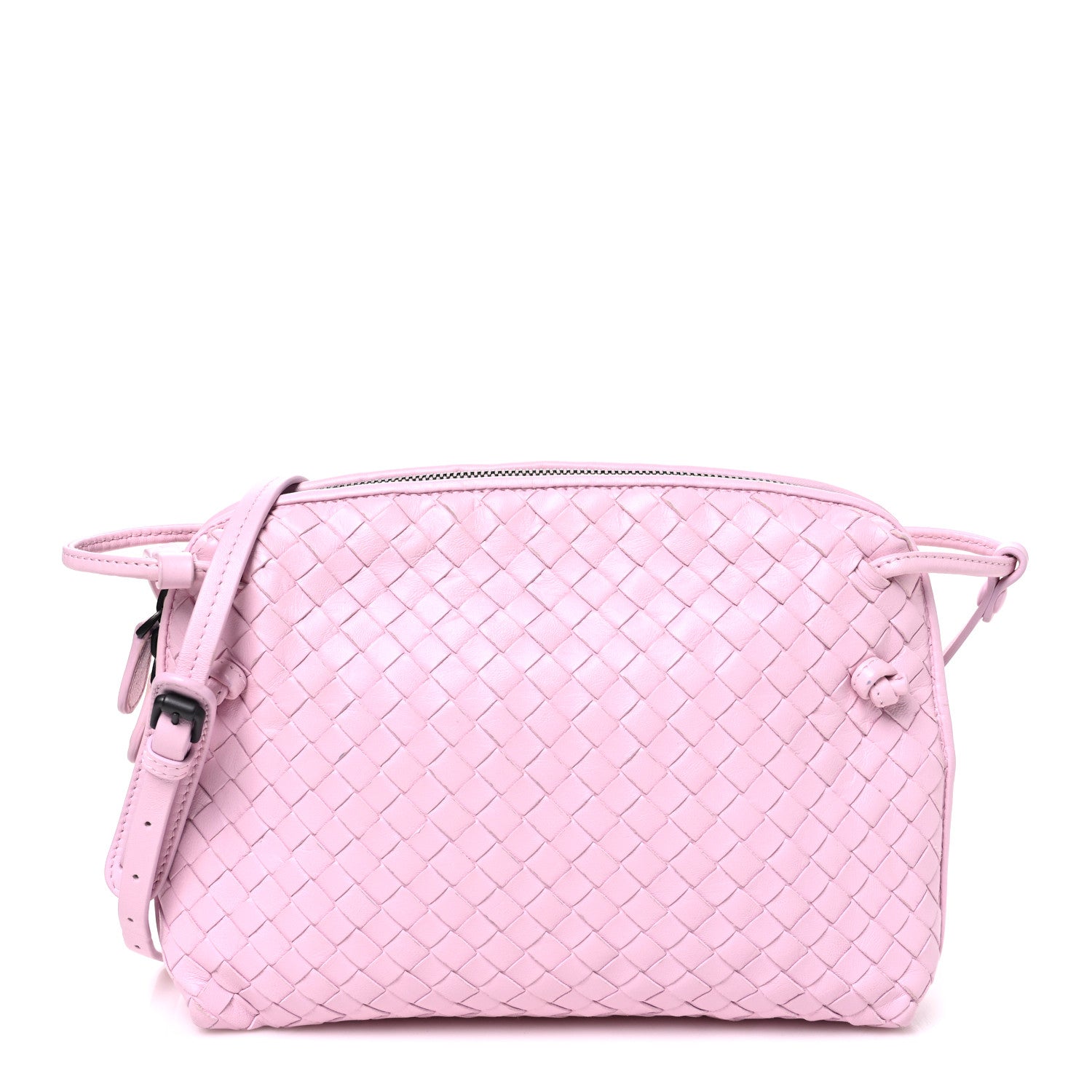 Bottega Veneta Nappa Intrecciato Nodini Crossbody Messenger Bliss Washed 1 of 11