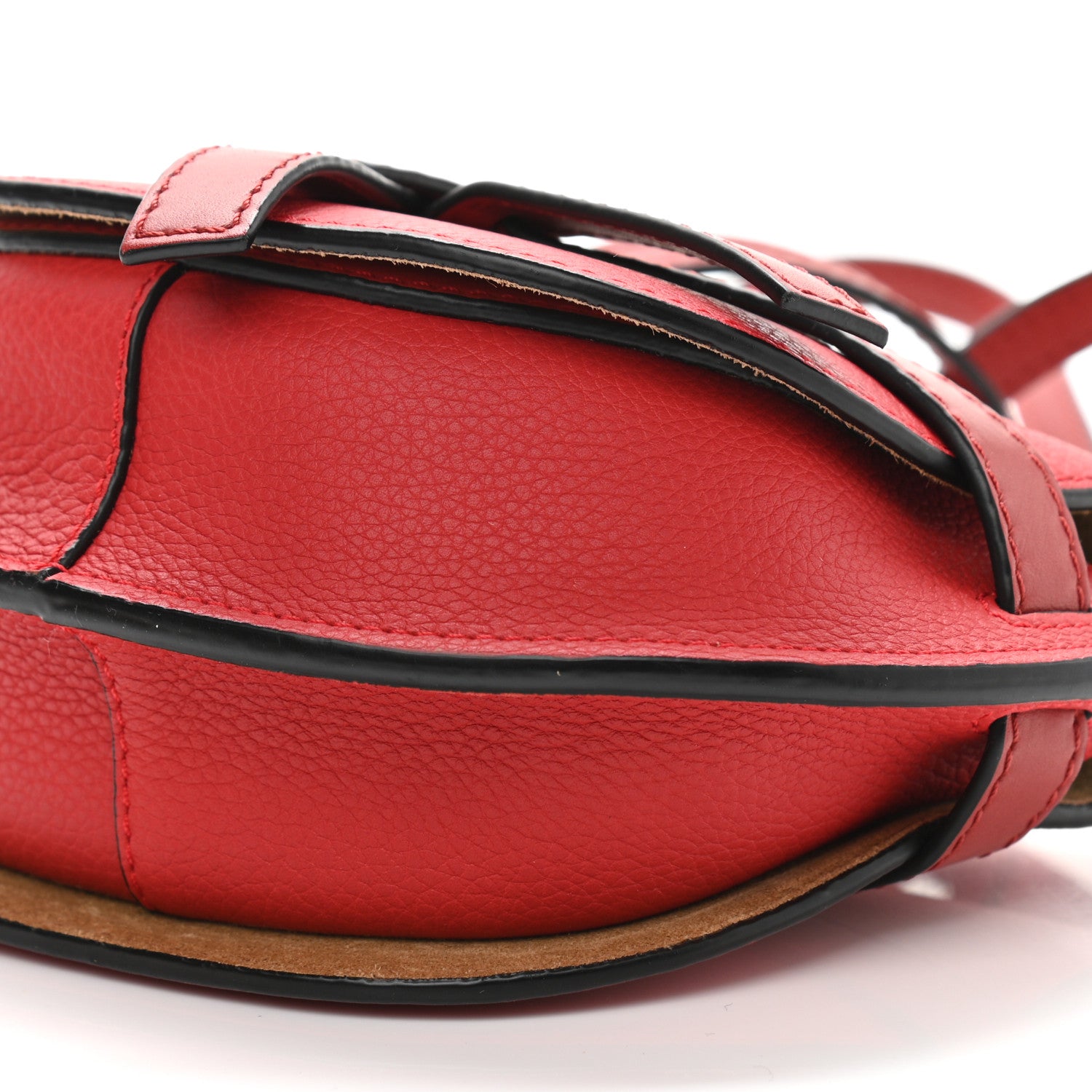 Loewe Grained Calfskin Mini Gate Crossbody Bag Scarlet Burnt Red 9 of 9