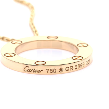Cartier 18K Yellow Gold LOVE Pendant Necklace 5 of 8