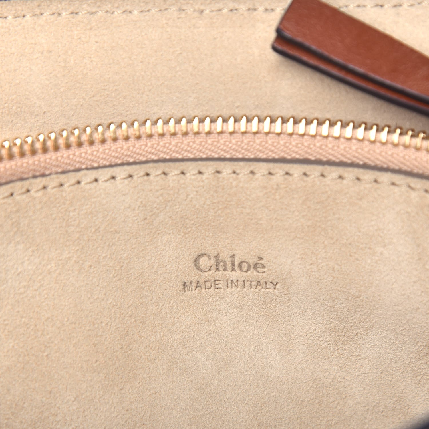 Chloe Smooth Calfskin Patchwork Medium Faye Shoulder Bag Light Tan 6 of 9