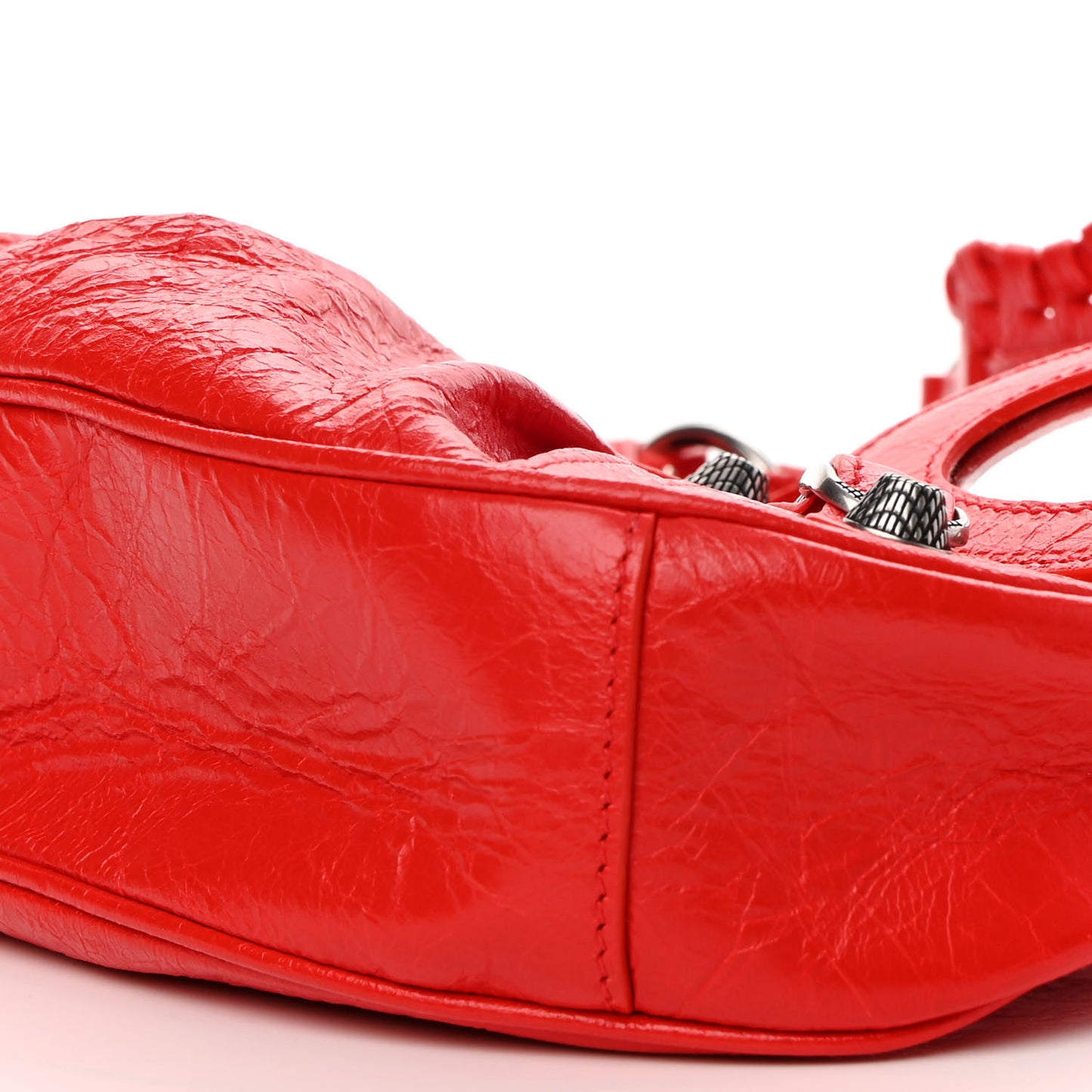 Agneau Arena Le Cagole Shoulder Bag XS Tomato Red