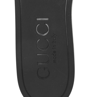 Gucci Rubber Womens Interlocking G Slide Sandals  38 Black 8 of 9