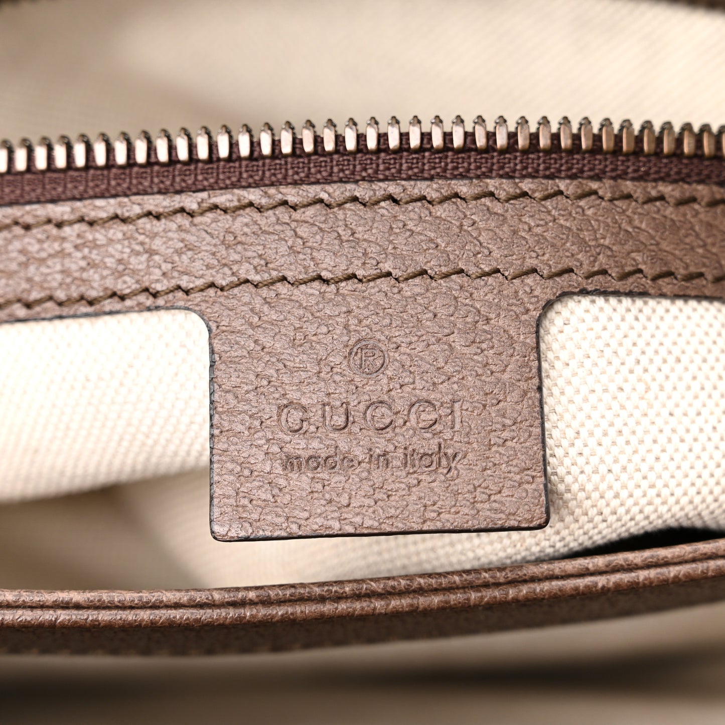 GG Supreme Monogram Web Medium Ophidia Shoulder Bag Beige New Acero