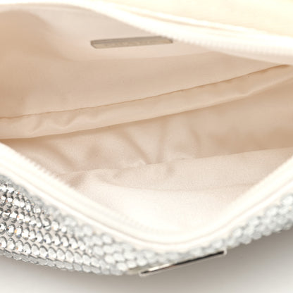 Prada Satin Crystal Mini Re-Edition 2000 Bag White 5 of 9