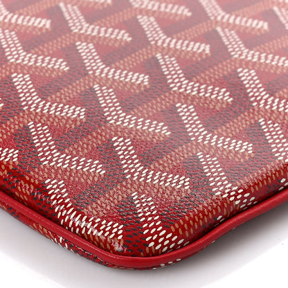 Goyard Goyardine Senat Pochette MM Red 8 of 9