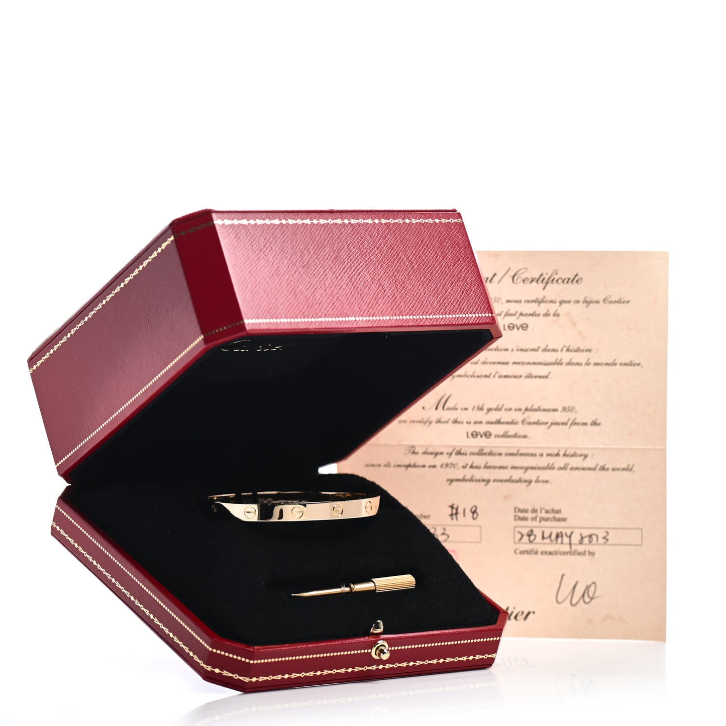 18K Yellow Gold LOVE Bracelet 18