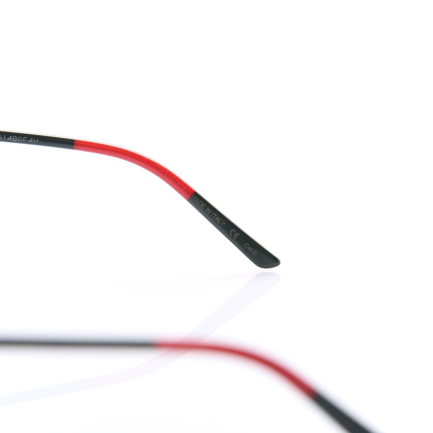 Rectangular Frame Interlocking G Sunglasses GG0394S Green Red
