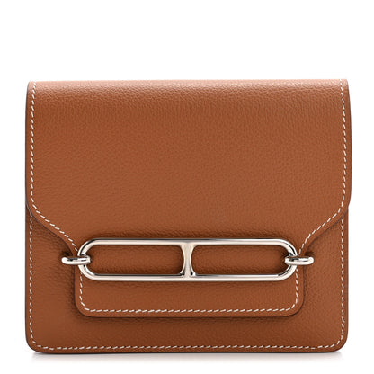 Hermes Evercolor Roulis Slim Wallet Gold 1 of 10