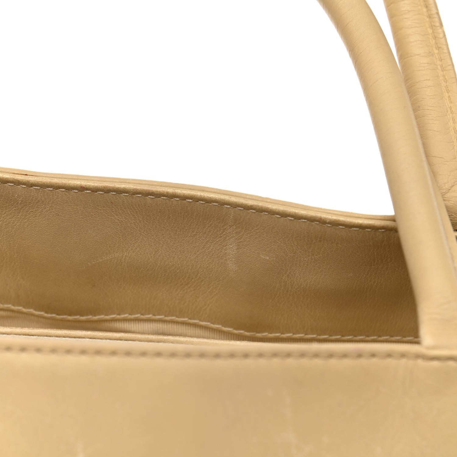 Chanel Lambskin Quilted CC Tote Beige 17 of 24