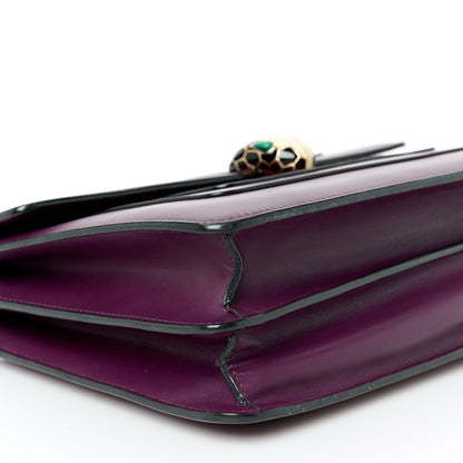 Bulgari Calfskin Serpenti Forever Shoulder Bag Plum 12 of 13
