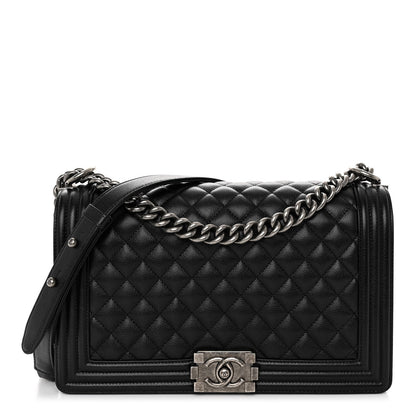 Chanel Caviar Quilted New Medium Boy Flap Black 1 of 10