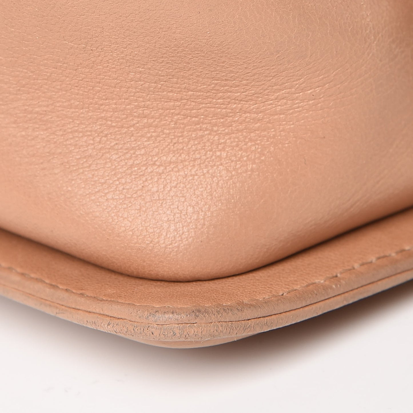 Lambskin Quilted Small Boy Flap Beige