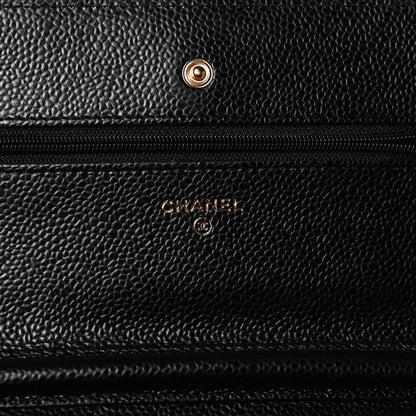Chanel Caviar Quilted Wallet On Chain WOC Black 6 of 11