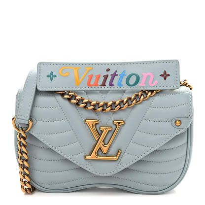 Louis Vuitton Calfskin New Wave Chain PM Porcelain Blue 1 of 10