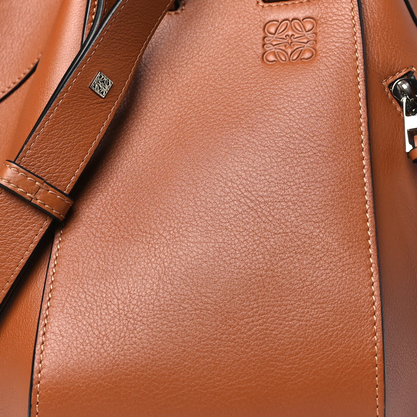 Calfskin Small Hammock Shoulder Bag Tan