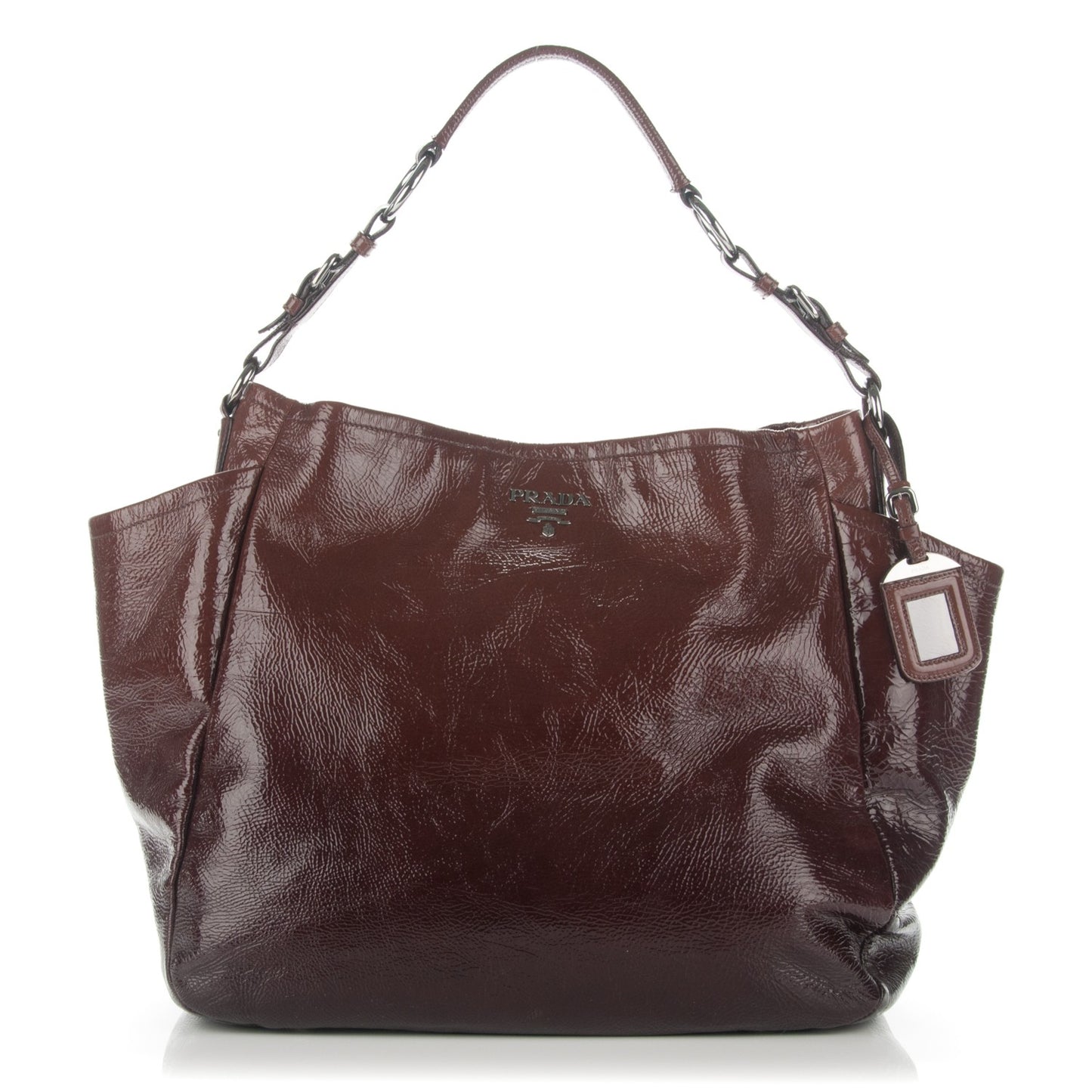 Vernice Sfumata Shoulder Bag Lampone