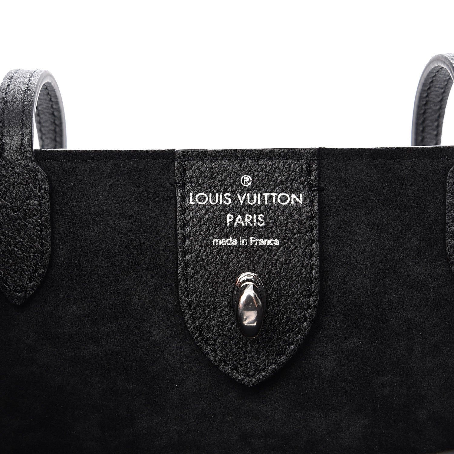 Louis Vuitton Calfskin Lockme Cabas Black 6 of 7