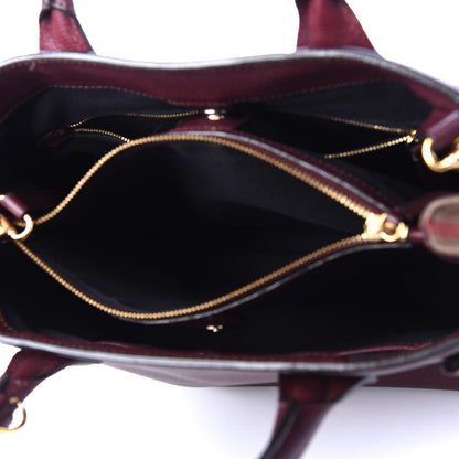 Burberry Grainy Calfskin House Check Medium Banner Tote Elderberry 4 of 11