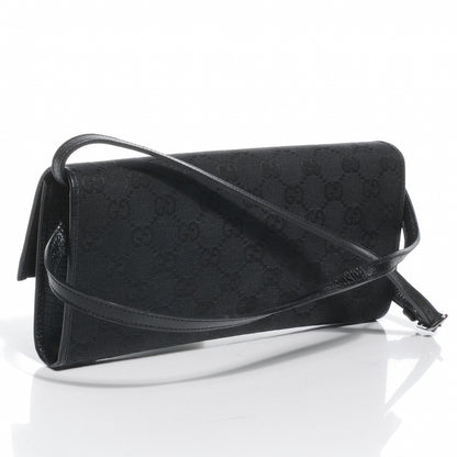 Gucci Monogram GG Bamboo Bar Clutch Black 3 of 6