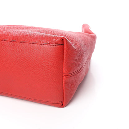 Gucci Pebbled Calfskin Medium Soho Chain Shoulder Bag Tabasco Red 9 of 10