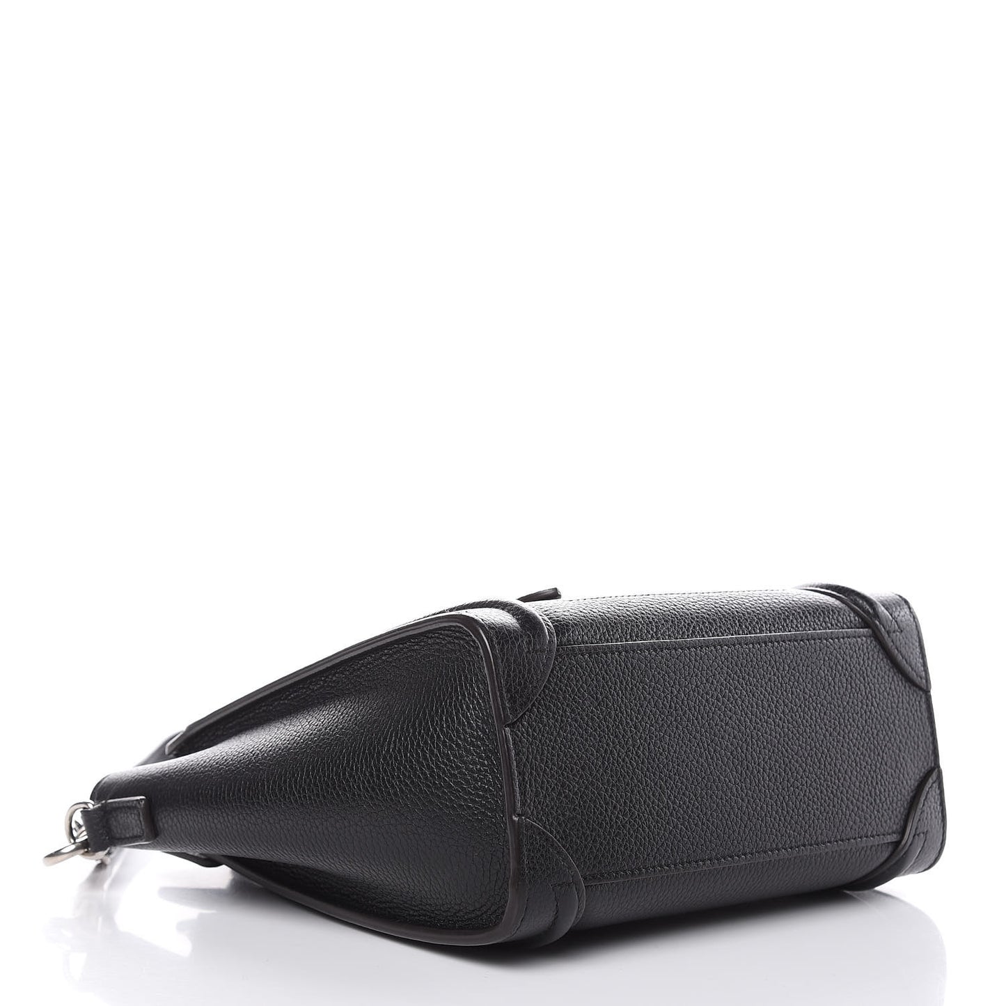 Drummed Calfskin Nano Luggage Black
