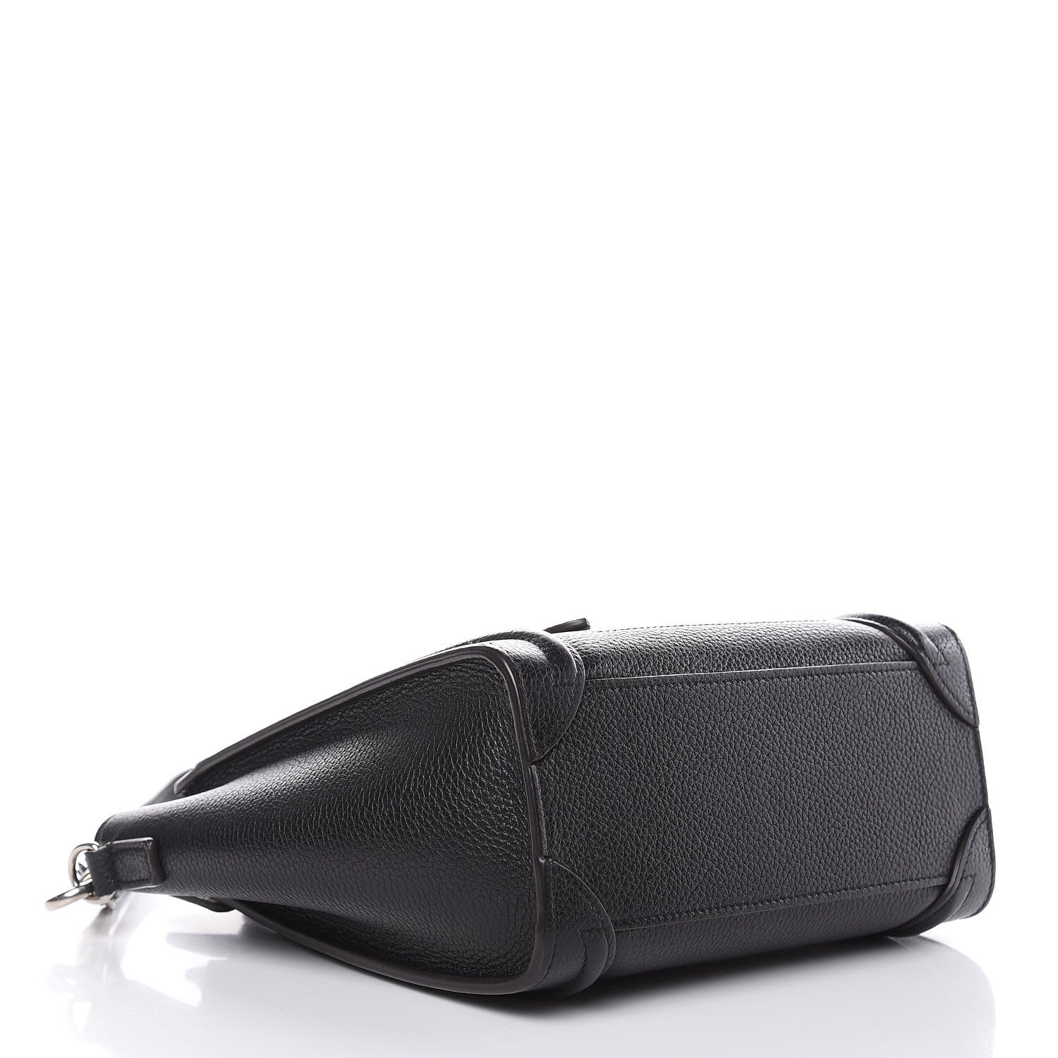 Celine Drummed Calfskin Nano Luggage Black 4 of 11
