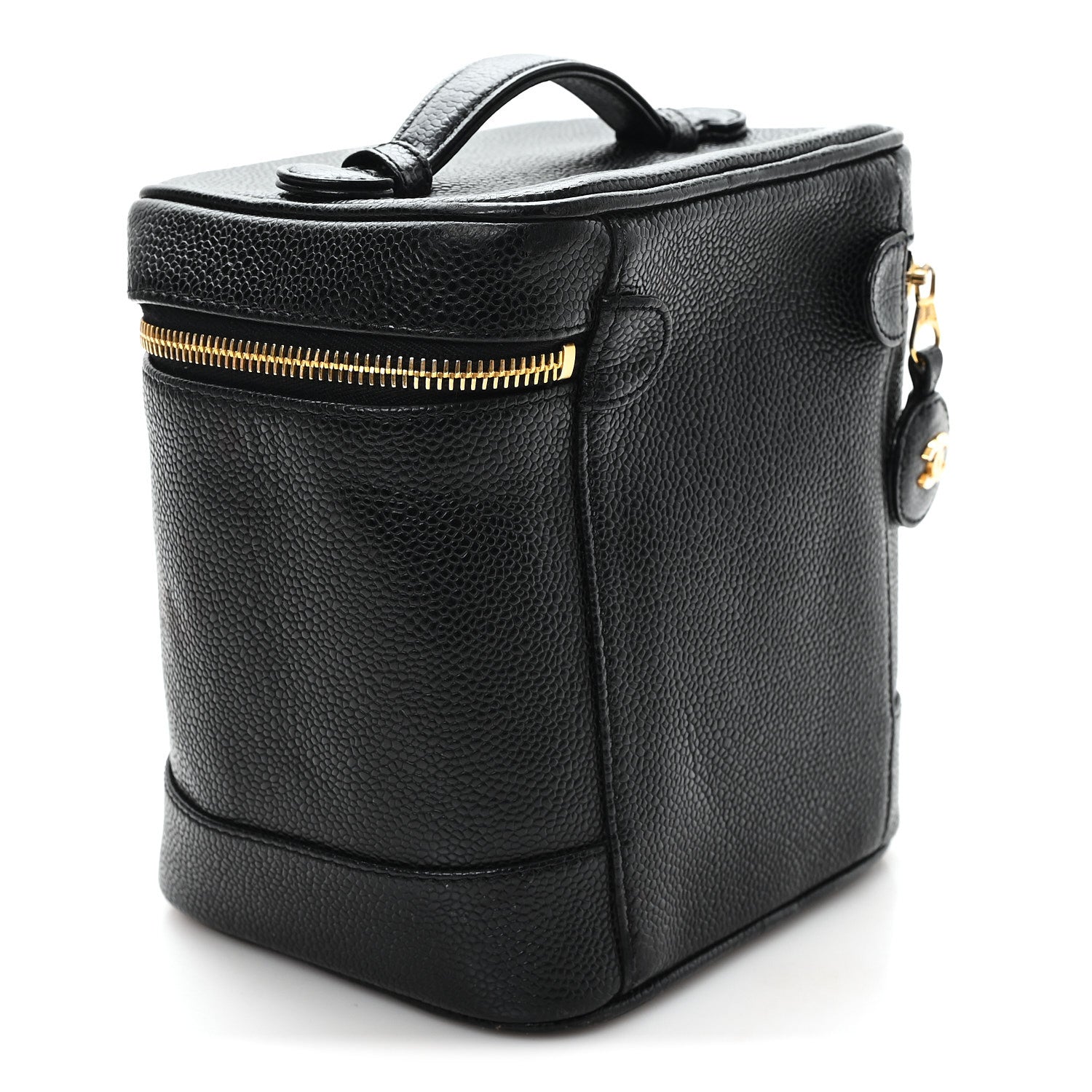 Chanel Caviar Vanity Cosmetic Case Black 3 of 9