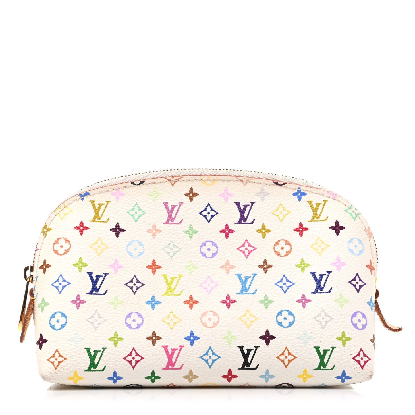 Monogram Multicolor Cosmetic Pouch White Litchi