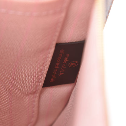 Louis Vuitton Damier Ebene Neverfull MM GM Pochette Rose Ballerine 7 of 8