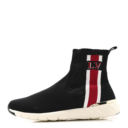 Louis Vuitton Stretch Fabric Aftergame Sneaker Boots 38 Black 1 of 9
