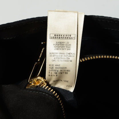 Burberry Grainy Calfskin Heritage Grain Small Crossbody Bag Black 8 of 11