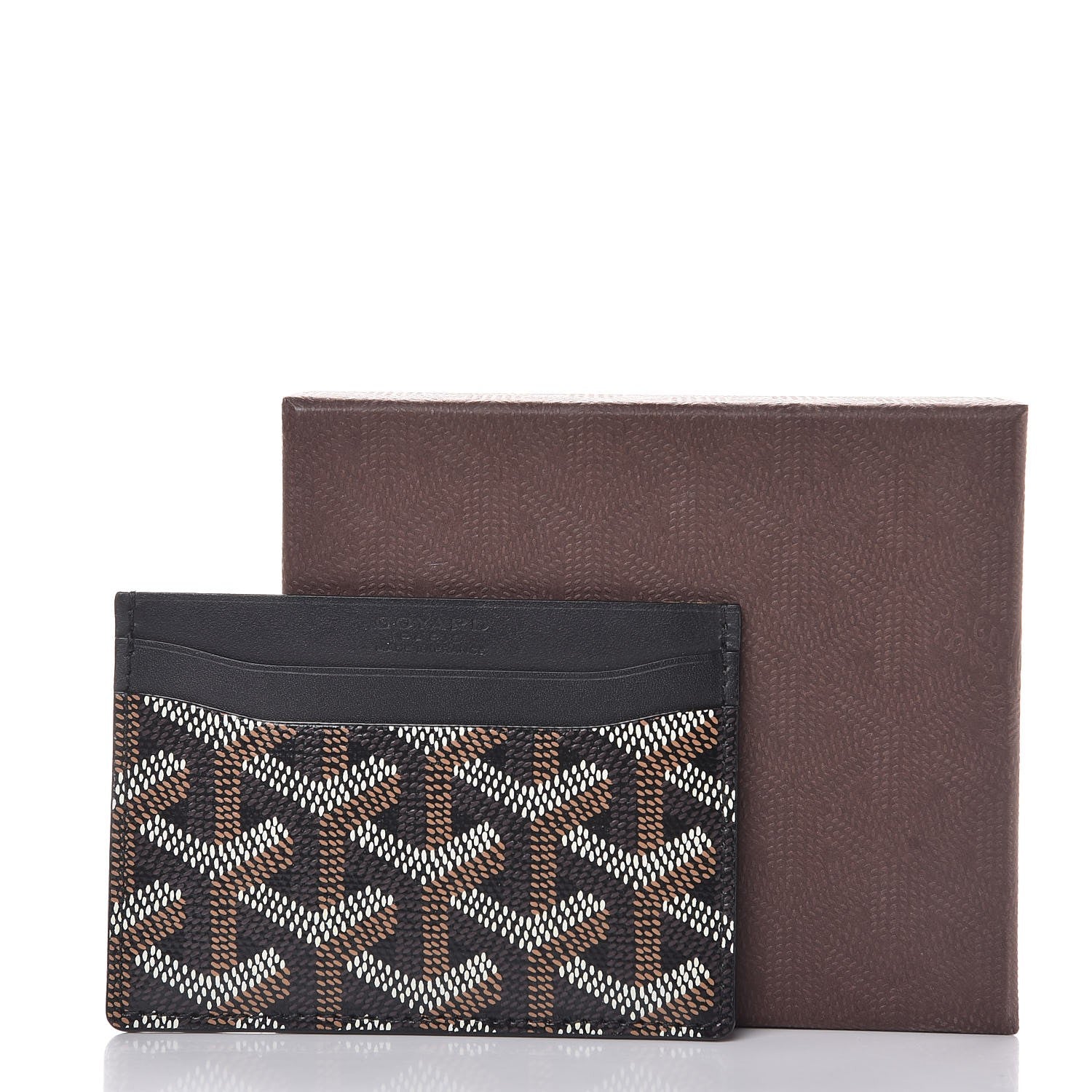 Goyard Goyardine Saint Sulpice Card Holder Black 7 of 7