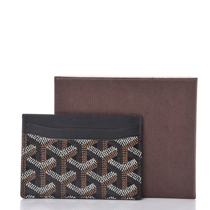 Goyard Goyardine Saint Sulpice Card Holder Black 7 of 7