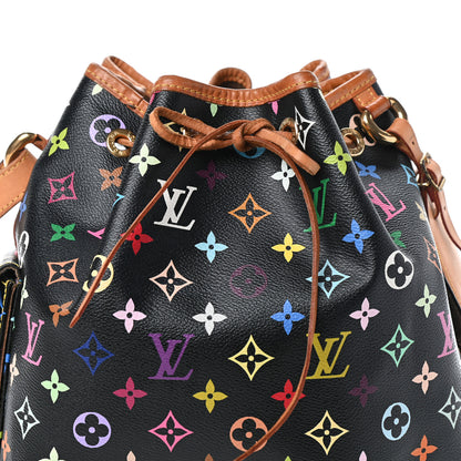 Louis Vuitton Monogram Multicolor Petit Noe Black 8 of 10