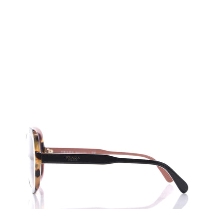 Prada Round Sunglasses SPR 16U Black Tortoise Shell 3 of 7