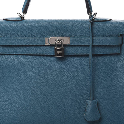 Hermes Togo Kelly Retourne 35 Cobalt 9 of 14