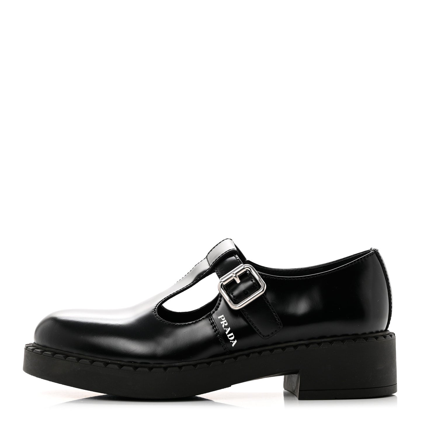 Spazzolato Mary Jane T Strap 40mm Loafers 38 Black