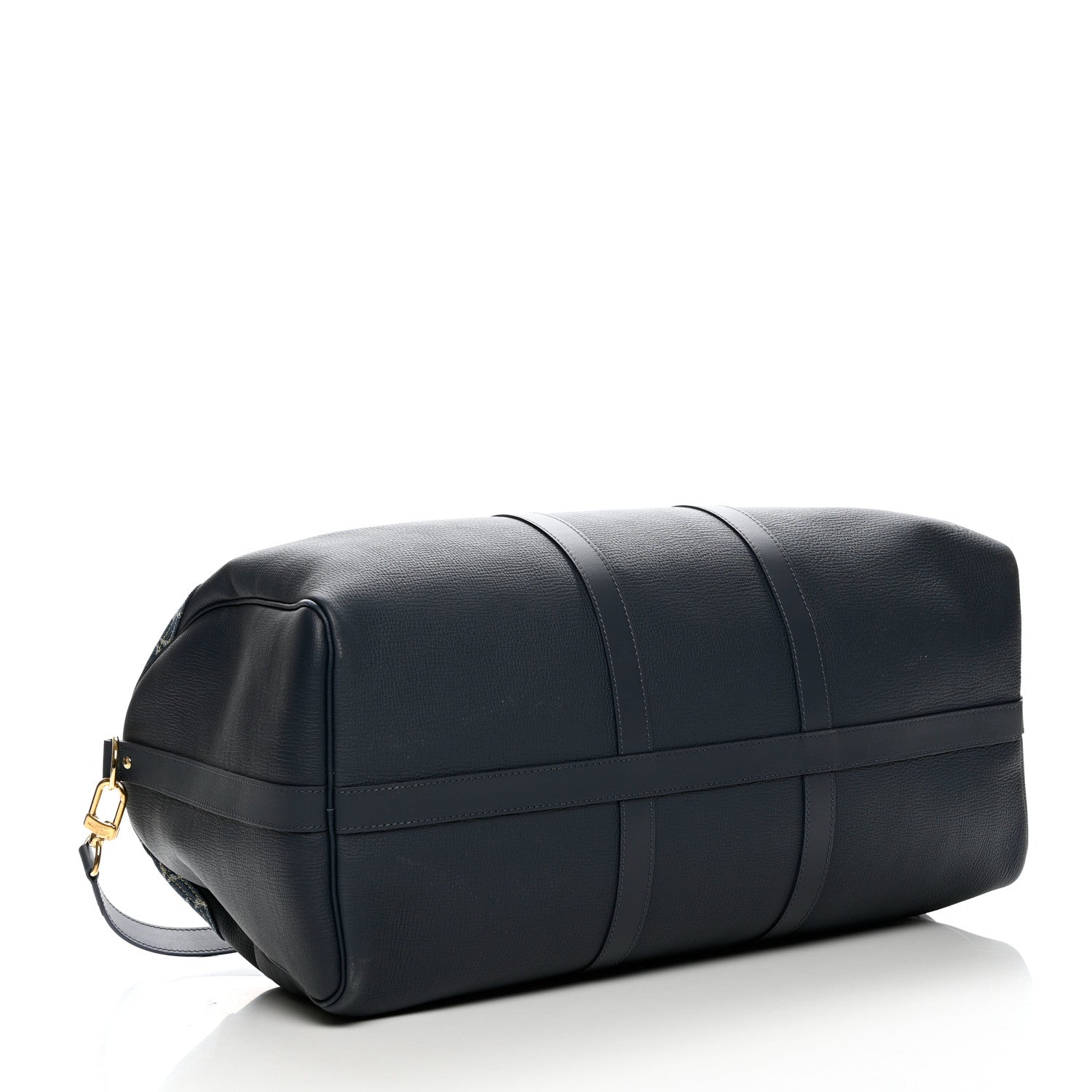 Louis Vuitton X NIGO Taurillon Monogram Denim Drip Keepall Bandouliere 50 Blue 3 of 9