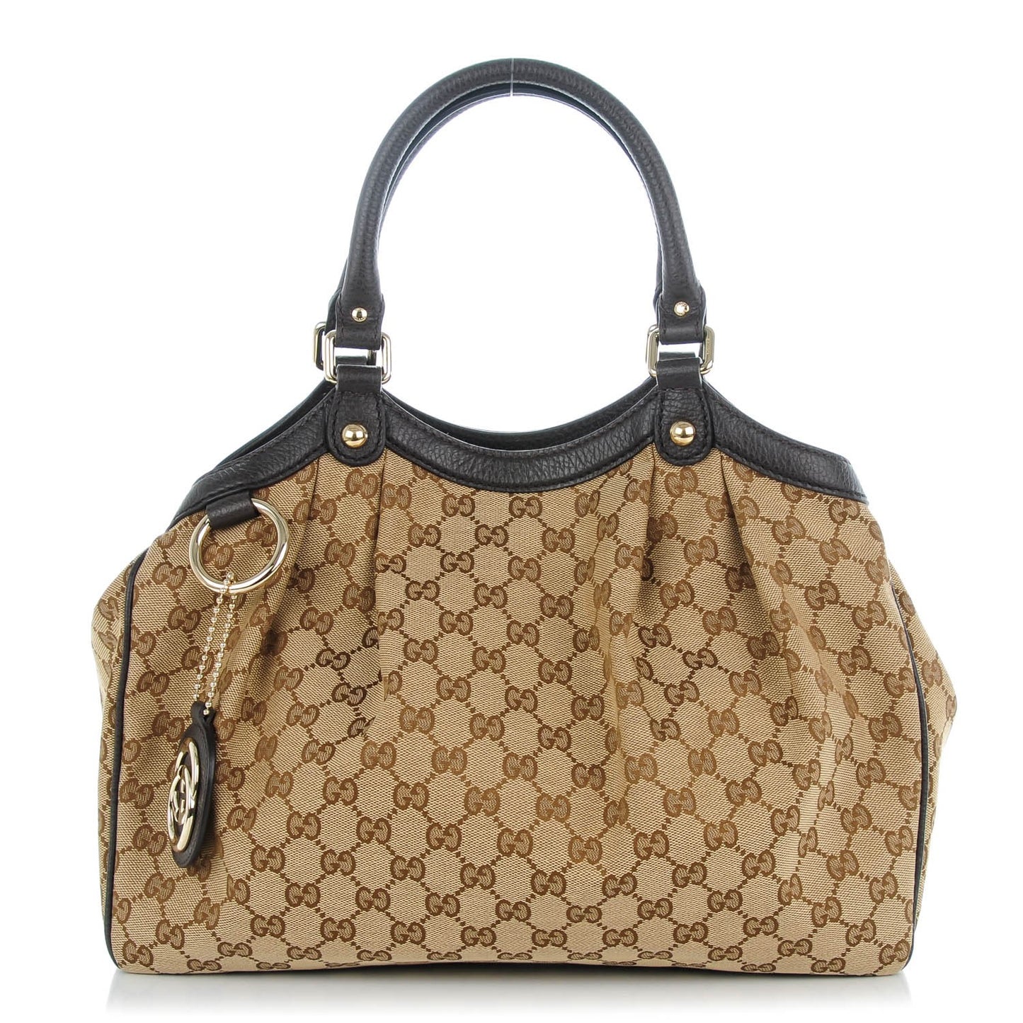 Monogram Medium Sukey Tote Dark Brown