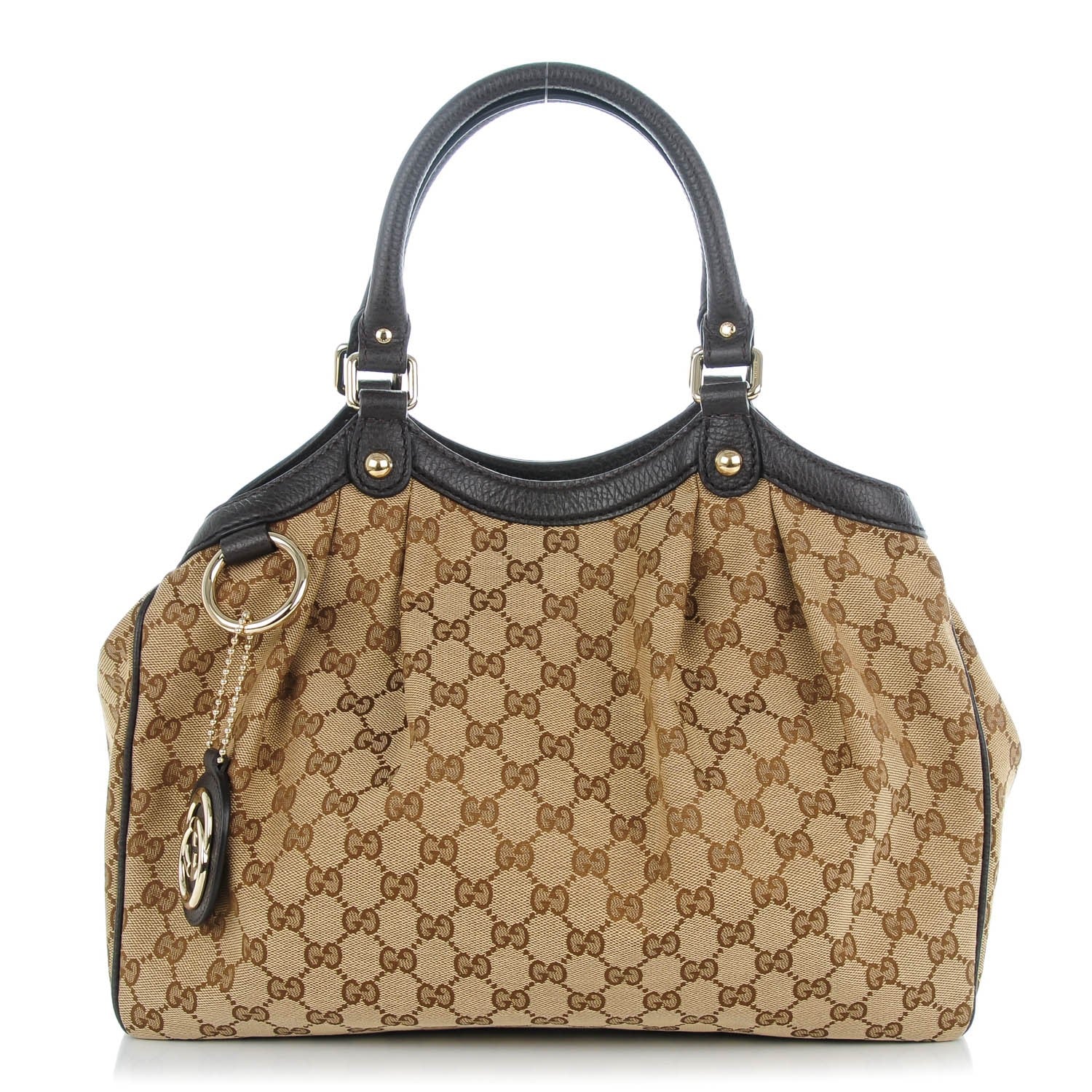 Gucci Monogram Medium Sukey Tote Dark Brown 1 of 7