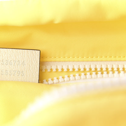 Gucci Nylon Twill Blind For Love Interlocking G Backpack Pastel Yellow Multicolor 6 of 9