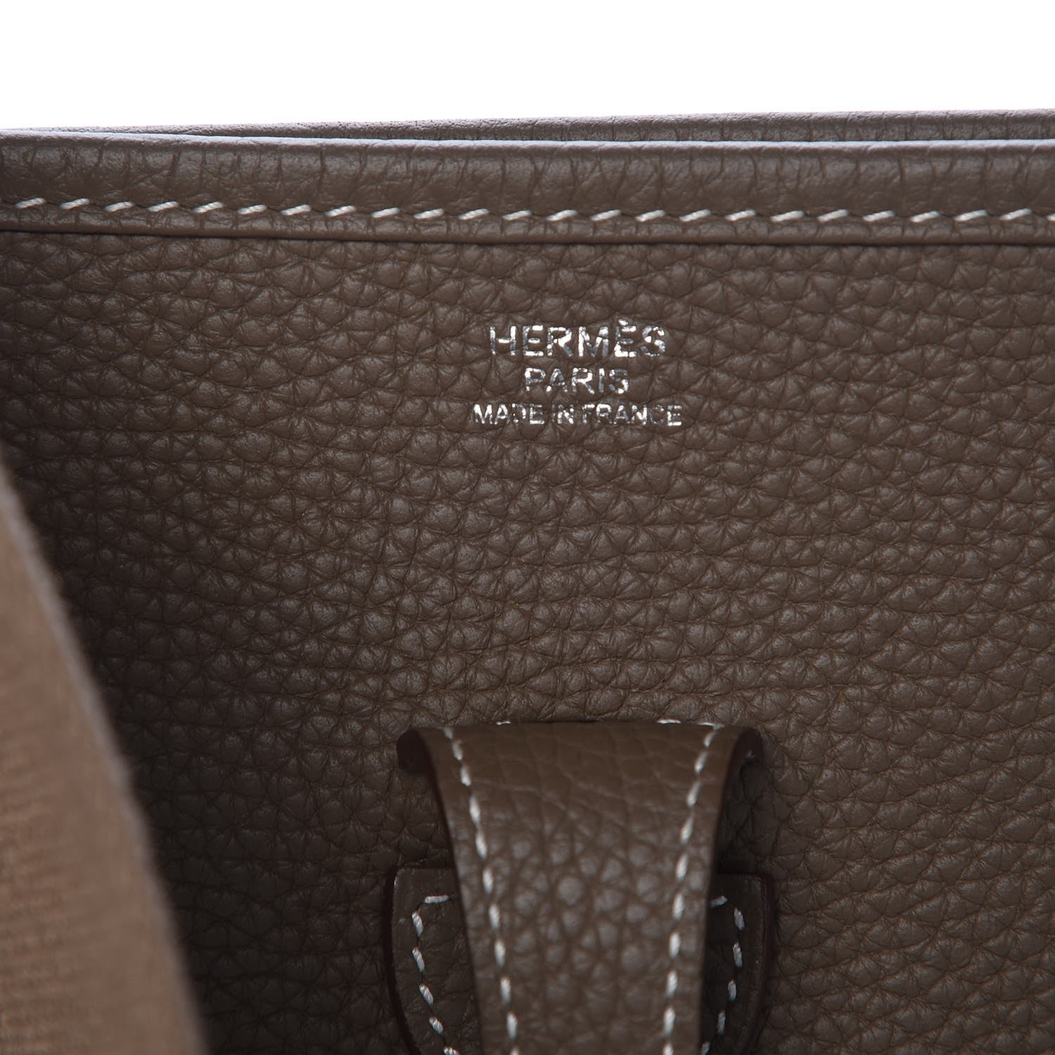 Hermes Taurillon Clemence Evelyne III PM Etoupe 6 of 8