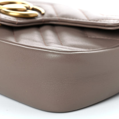 Gucci Calfskin Matelasse Super Mini GG Marmont Shoulder Bag Porcelain Rose 9 of 10