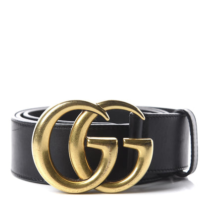 Gucci Calfskin Double G 40mm Belt 85 34 Black 1 of 4