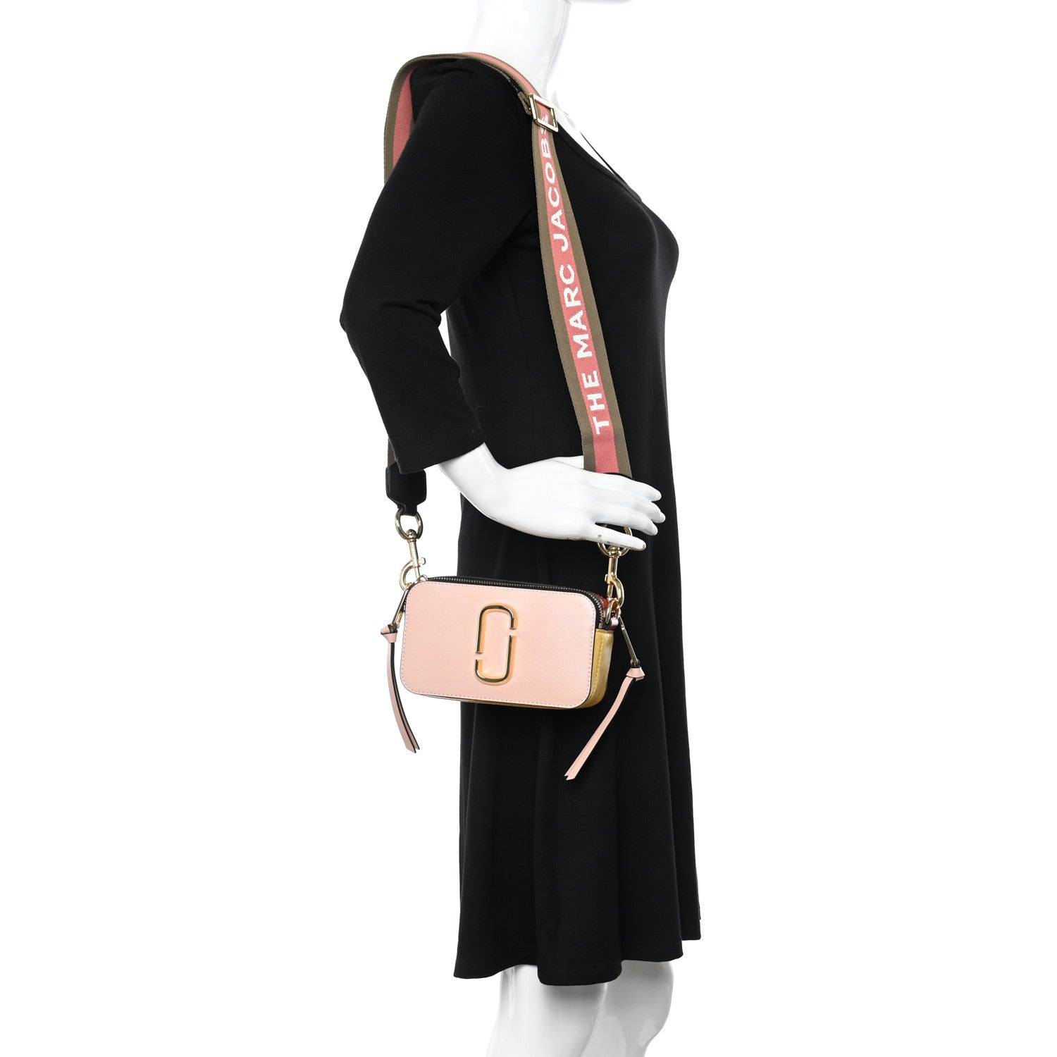 Marc Jacobs Saffiano Small Snapshot Camera Bag New Rose 2 of 10