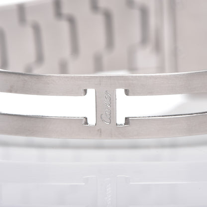 Cartier Stainless Steel 18K Yellow Gold 29mm Santos De Galbee Quartz Watch 6 of 9