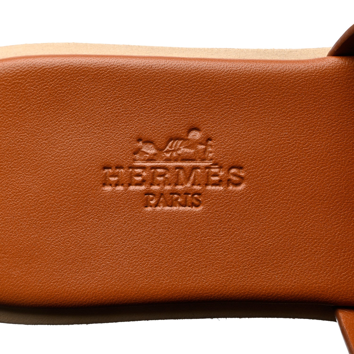 Hermes Calfskin Cork Eze 30 Sandals 35 Marron Glaise 7 of 9