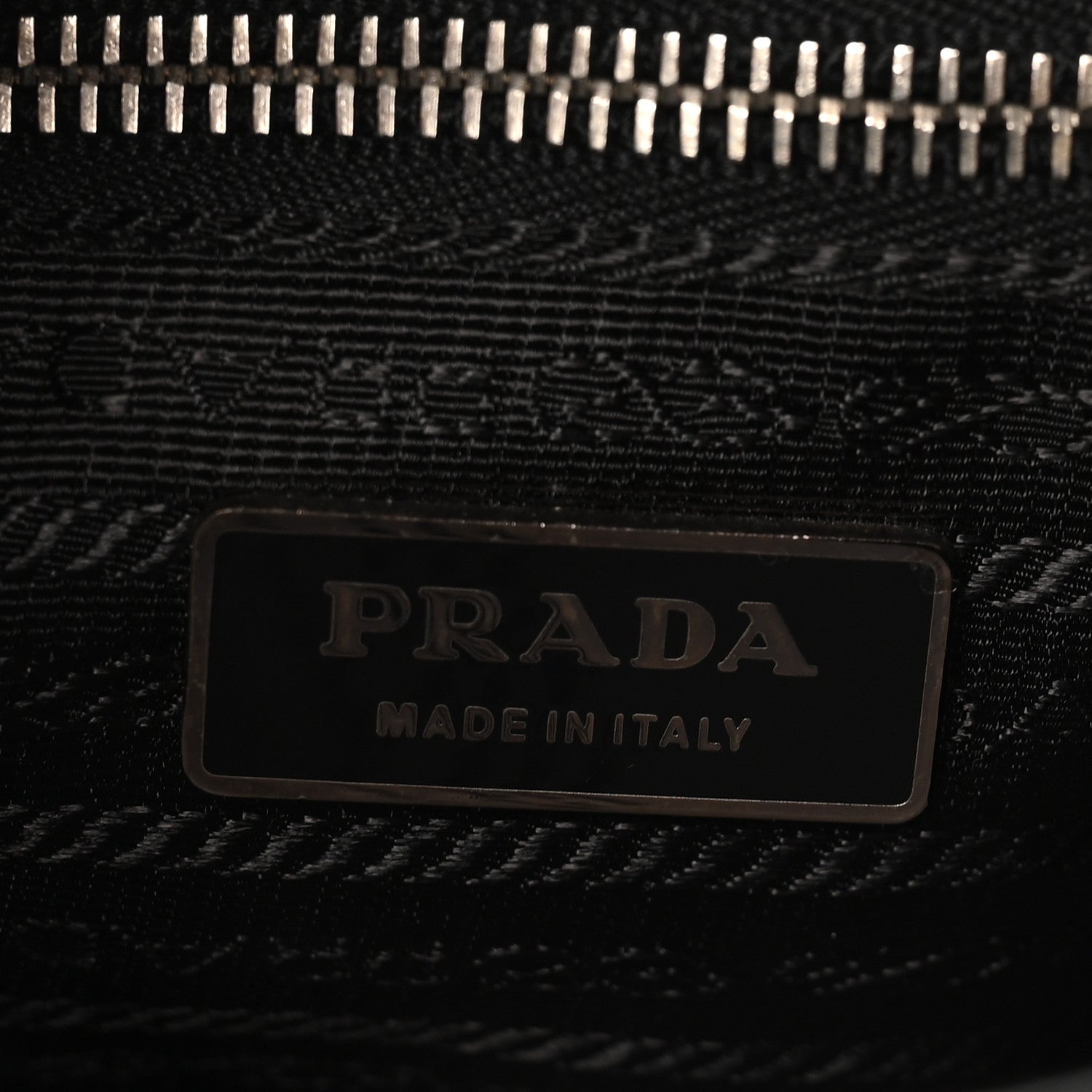 Prada Saffiano Lux Pushlock Shoulder Bag Black 6 of 9
